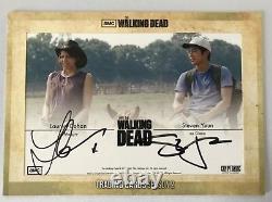The Walking Dead Season 2, Redemption Double Carte Autograph Cohan / Yeun Da1
