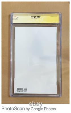 The translation in French is: 'Walking Dead #150 Eric Lovato Negan Sketch, Série de signatures CGC 9.8 RARE'
