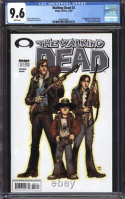 The translation in French is: Walking Dead #3 Cgc 9.6 Pages Blanches // Image Comics 2003