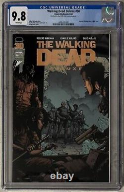 The translation in French is: Walking Dead Deluxe #38 Variante CGC 9.8 Certifié Pour le 1er Comic Academy CGC 2022
