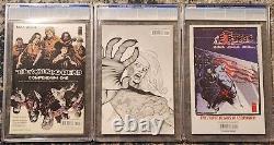 The translation of this title in French is: Walking Dead 15 53 et 61 CGC 9.6 Image Comics Première apparition de Gabriel, Rosita, Eugene.