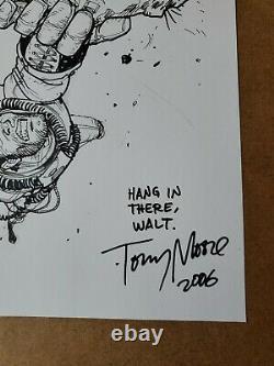 Tony Moore Art Original Fear Agent Sketch 9x12 (walking Dead) Image Comics