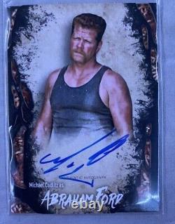 Topps 2016 The Walking Dead Survival Abraham Ford Carte Autographiée aux Asticots 07/10