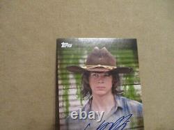 Topps The Walking Dead Saison 6 Chandler Riggs en tant que Carl Grimes Moule Auto 21/25