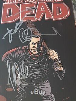 Walking Dead # 100 Cgc 9.6 Ss X3 Signé Adlard Kirkman Jeffrey D Morgan 2ème Imprimer