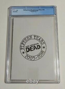 Walking Dead #100 Cgc 9.8 15th Anniversary Word Bubble Negan E Variante Rare