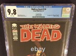 Walking Dead #100 Comic Book Cgc 9.8 Death Glenn 1er Negan 1ère Couverture 2ème Impression