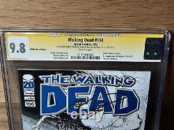 Walking Dead #100 Ottley Sketch Cgc 9.8 Signé 3x Signatures Variante Exclusive
