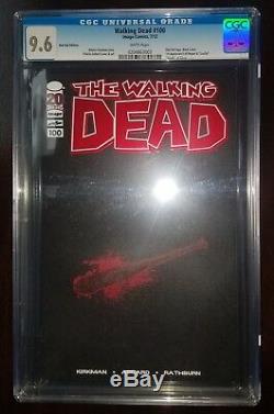 Walking Dead # 100 Red Foil Cgc 9.6 De Robert Kirkman Et Charlie Adlard