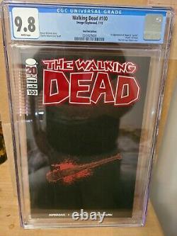 Walking Dead #100 Red Foil Cgc 9.8 Par Robert Kirkman Et Charlie Adlard