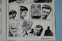 Walking Dead # 133 Pg 10 Dante Vs Whisperers A Révélé Charlie Adlard Art Original