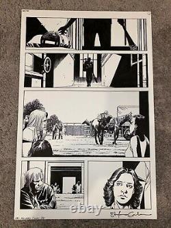 Walking Dead #150 Page 1 Dwight Avec Lucille Charlie Adlard Art Original