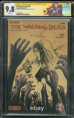 Walking Dead 163 Cgc 9.8 Ss Michael Dooney Dessin D'art Original