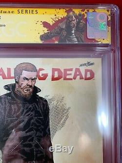 Walking Dead 163 Variant 9.8 Cgc Signé Par Kirkman 1200 Ratio Étiquette Wd Rick