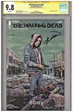 Walking Dead #192 Cgc 9,8 Ss 1ère Couverture Imprimée Décès Rick A Signé Kirkman