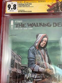 Walking Dead 192 Cgc Ss 9.8 Signé Par Robert Kirkman Au Sdcc Mort De Rick