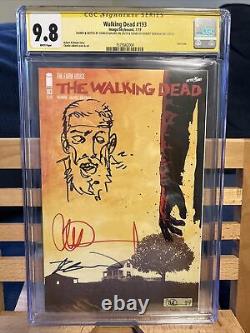 Walking Dead #193 Cgc 9.8 Signé Par Kirkman Et Adlard Adlard Sketch