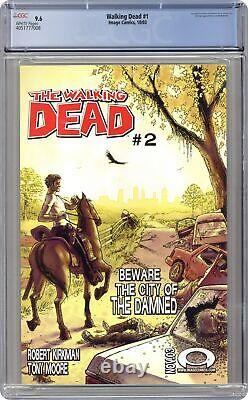 Walking Dead 1A 1st Printing CGC 9.6 2003 4051777008 translated into French is: Walking Dead 1A 1ère Édition CGC 9.6 2003 4051777008.