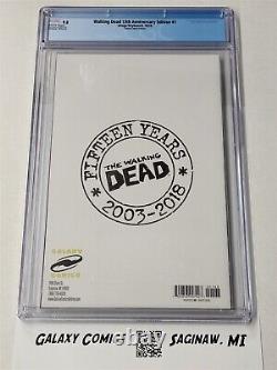 Walking Dead #1 CGC 9.8 15ème Anniversaire Édition Galaxy Comics 500 exemplaires