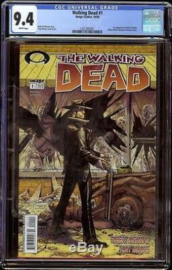 Walking Dead # 1 Cgc 9.4 Blanc (image, 2003) 1ère Apparition De Rick Grimes