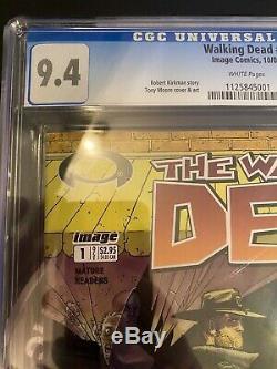 Walking Dead # 1 Cgc 9.4 Nm 1er Imprimer 1er Rick Grimes 2003 Robert Kirkman
