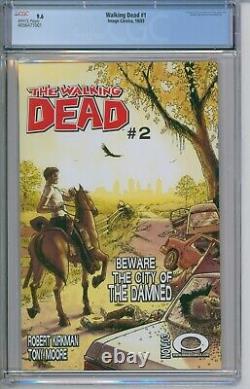 Walking Dead #1 Cgc 9.6 2003 Image Comics 1er Rick Grimes