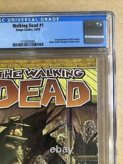 Walking Dead #1 Cgc 9.8 2003 Première Impression Et 1ère Application. Rick Grimes Rare! Affaire Mint