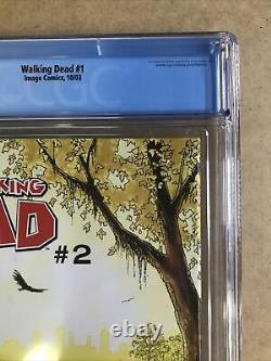 Walking Dead #1 Cgc 9.8 2003 Première Impression Et 1ère Application. Rick Grimes Rare! Affaire Mint