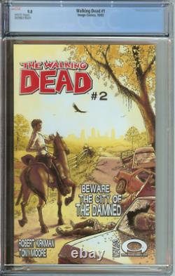 Walking Dead #1 Cgc 9,8 Pages Blanches // 1ère Apparition De Rick Grimes 2003