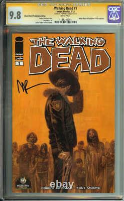 Walking Dead #1 Cgc 9.8 Pages Blanches // Ww Philly + Signé Norman Reedu ID 47693