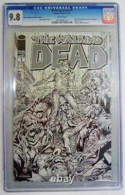 Walking Dead #1 Cgc 9.8 Wizard World New York Couleur & Sketch Variante Neal Adams