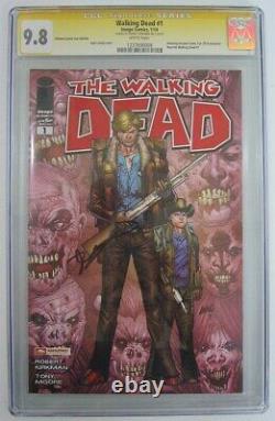 Walking Dead #1 Cgc Classé 9,8 X 2 Incroyable Arizona Comic Con Variants Kirkman