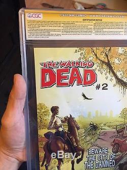Walking Dead 1 First Print Cgc 9.6 Série Signature Signature Tony Moore 10/03