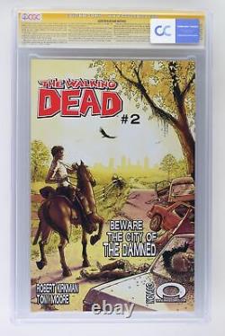 Walking Dead #1 Image 2003 Cgc 9.6 1ère Application Rick Grimes! Signé Par Kirkman