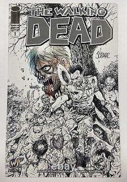 Walking Dead #1 Wizard World B&W OA Remarque Sketch Autograph Signé James O'Barr