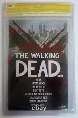 Walking Dead #1 Wizard World Des Moines Cgc Graded 9.8 Ss Couleur & Sketch Variante