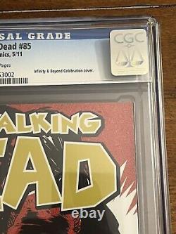 Walking Dead 2011 # 85 CGC 9.4 Pages Blanches Célébration Infinity & Beyond Kirkman