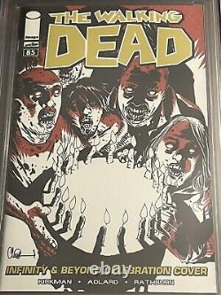 Walking Dead 2011 # 85 CGC 9.4 Pages Blanches Célébration Infinity & Beyond Kirkman