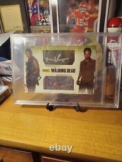 Walking Dead 3 Reedus & Lincoln Carte Auto Double Surdimensionnée OAM-20 Beckett 9.5 Menthe