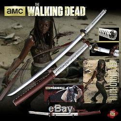 Walking Dead 41 Michonne Katana Épée Avec Fourreau Licence Offl Edition Deluxe