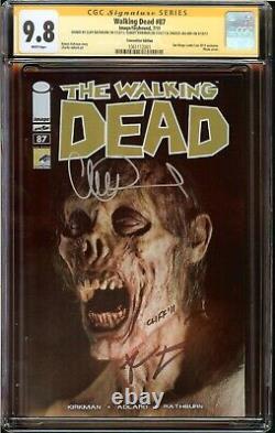 Walking Dead #87 Ccg 9.8, Signé Kirkman, Adlard, & Rathburn, Convention Variante