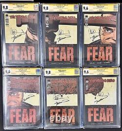 Walking Dead #97-102 Ensemble complet de connexion 1er Lucille & Negan CGC 2X SIGNÉ