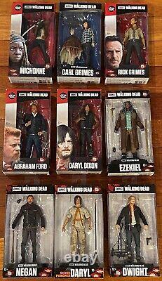 Walking Dead Action Figurines Complete Collection Tous Les 9 Figuers
