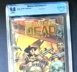Walking Dead Comic deluxe #1 couverture en feuille d'or CBCS 9.8 Classé Sortie Limitée