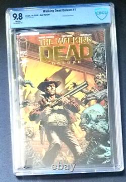 Walking Dead Comic deluxe #1 en feuille d'or CBCS 9.8 couverture à édition limitée notée