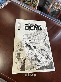Walking Dead Deluxe 14 Art de couverture original d'Ethan Young