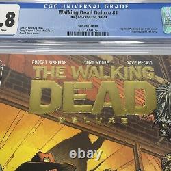 Walking Dead Deluxe 1 Feuille D'or Cgc 9.8 Sortie Limitée Comic Vault
