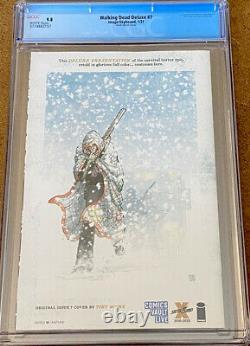 Walking Dead Deluxe #7 Cgc 9.8 Finch Sketch Live Exclusive Skybound Image 1/200