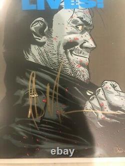 Walking Dead Negan Vit Jeffrey Dean Morgan #1 2e Impression Signée Autographiée