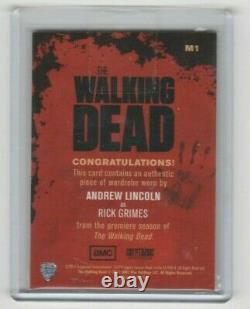 Walking Dead Saison 1 Andrew Lincoln/rick Grimes Wardrobe Card Variante #/175